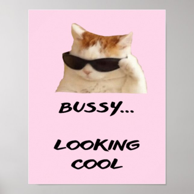 Poster Citation simple rose pour Amoureux de les chats (Devant)