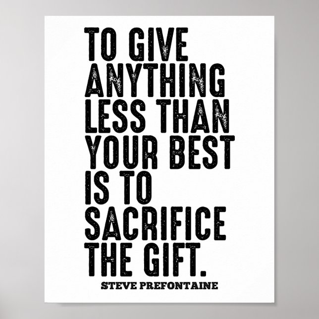 Poster Citation Steve Prefontaine (Devant)