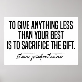 Poster Citation Steve Prefontaine