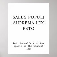 Citation Sur Le Bien-Être Du Peuple En Droit Latin