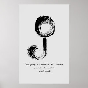 Poster Citation zen : Sagesse et méditation