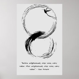 Poster Citation zen : Sagesse et méditation