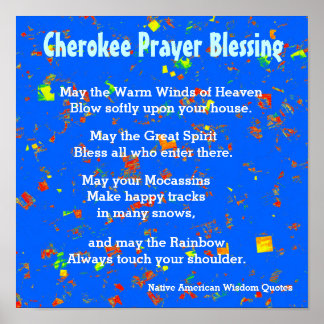 Poster Citations amérindiennes de la sagesse