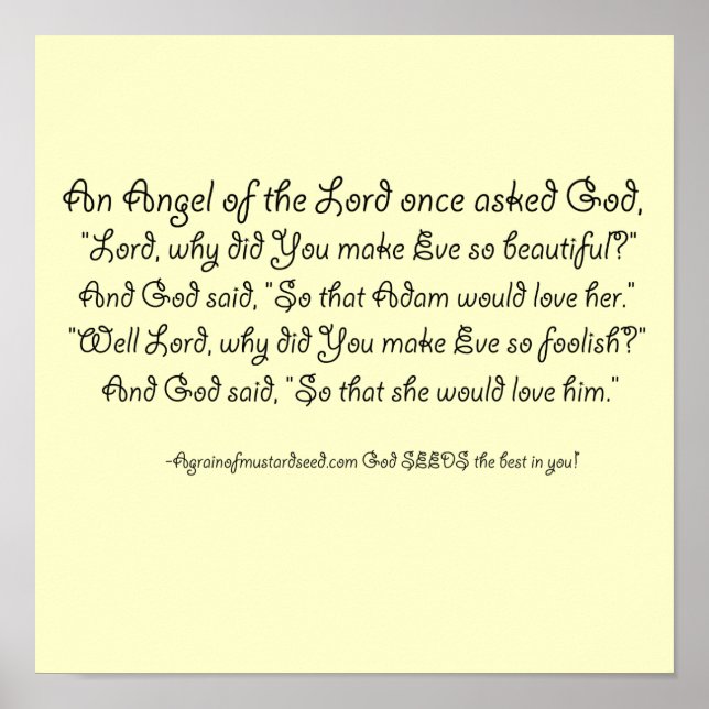 Poster Citations chrétiennes amusantes (Devant)