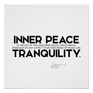 Poster CITATIONS : Dalai Lama - paix intérieure