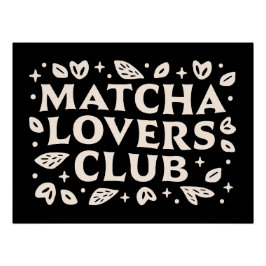 Poster Citations d'amant Matcha