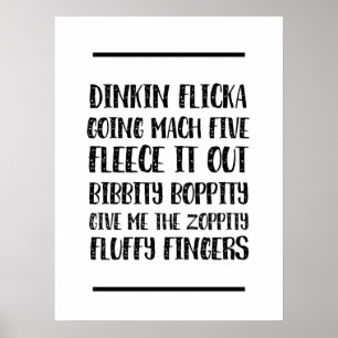 Poster Citations de bureau amusantes Dinkin Flicka