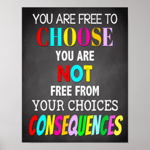 Poster Citations De Classe Inspirationnelle, Décor De Con