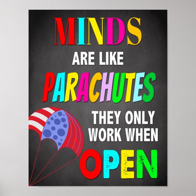 Poster Citations De Classe Inspirationnelle, Décor De Con (Devant)