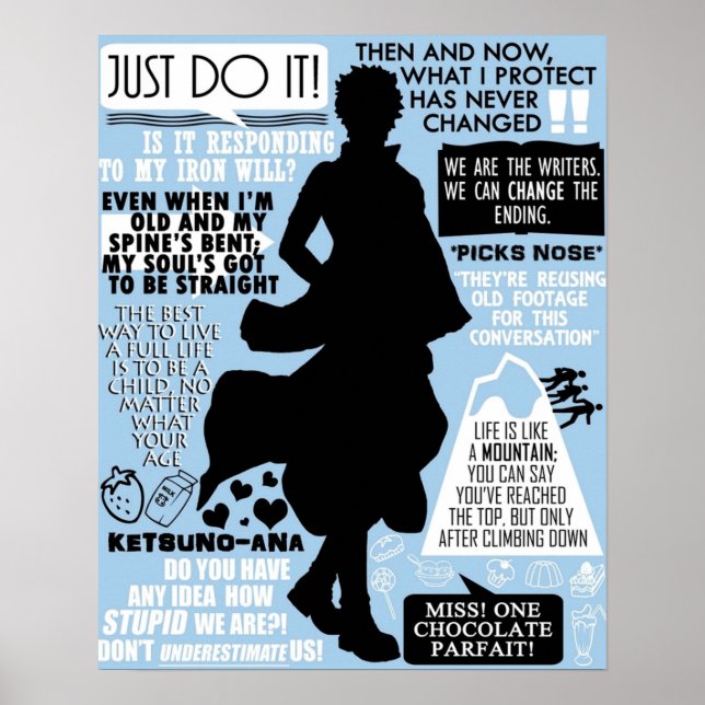 Poster Citations de Gintama Sakata Gintoki (Devant)