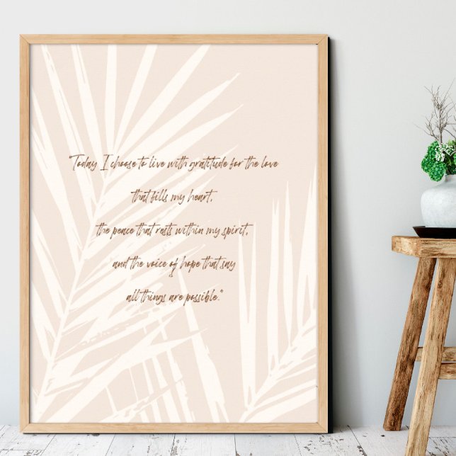 Poster Citations de gratitude Boho minimaliste (
I wish you happiness))))