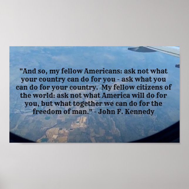 Poster Citations de JFK (Devant)