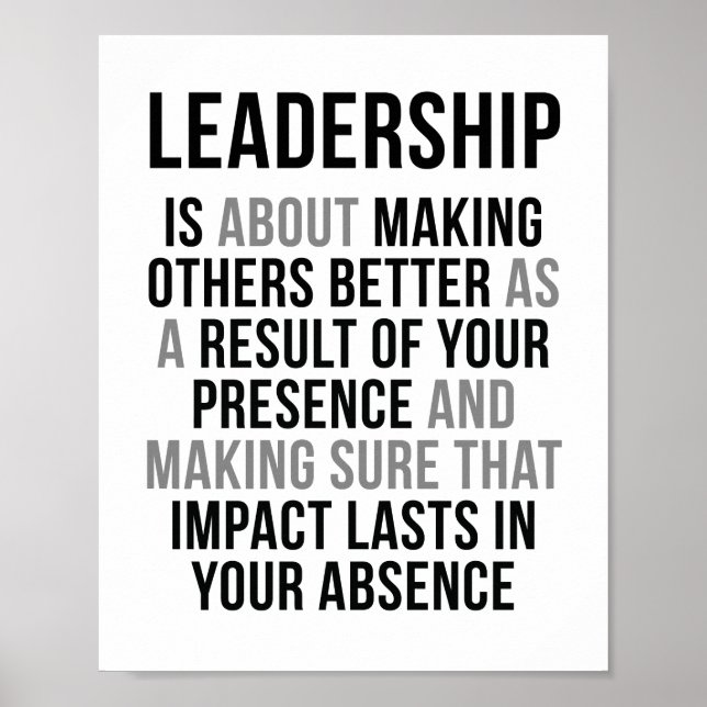 Poster Citations de leadership (Devant)