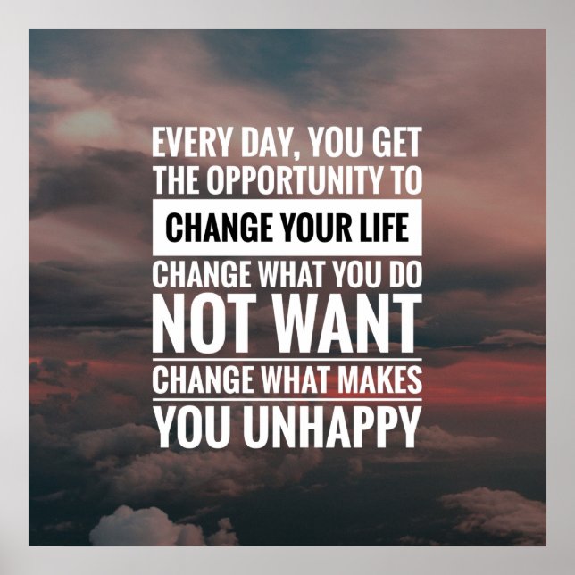 Poster citations de motivation et citations de réalisatio (Devant)