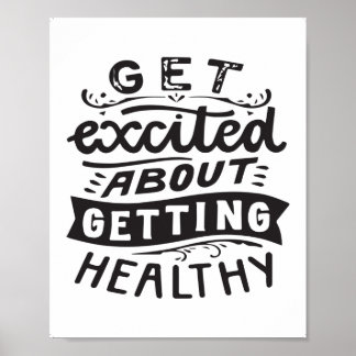 Poster Citations de santé, Citations de gym et de conditi