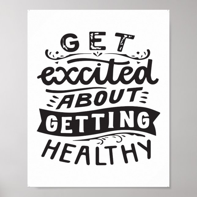 Poster Citations de santé, Citations de gym et de conditi (Devant)