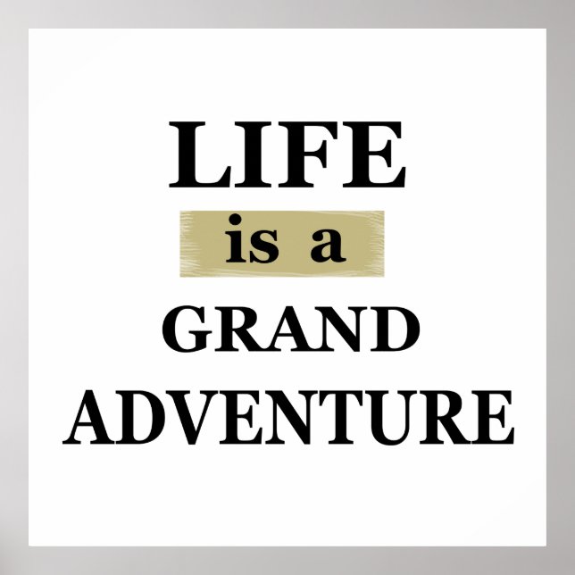 Poster Citations de vie motivante (Devant)