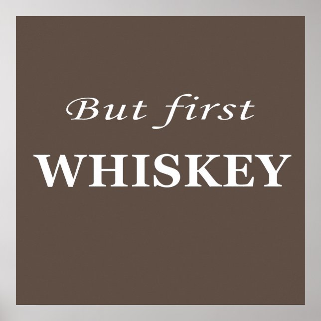 Poster citations de whisky (Devant)