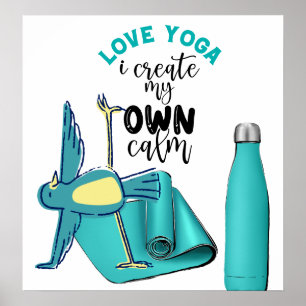 Poster Citations de yoga d'oiseaux