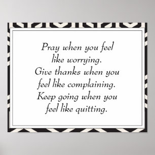 Poster Citations d'encouragement à la vie inspirationnell