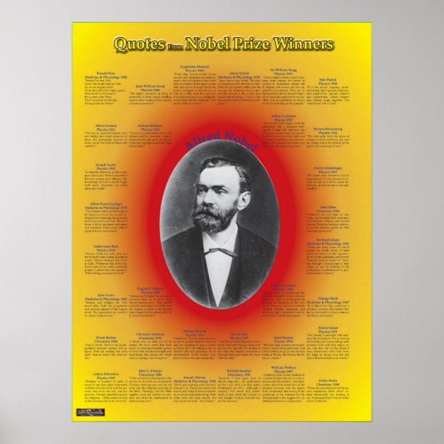 Poster Citations des lauréats du prix Nobel (Devant)