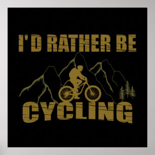 Poster Citations drôles de cyclisme