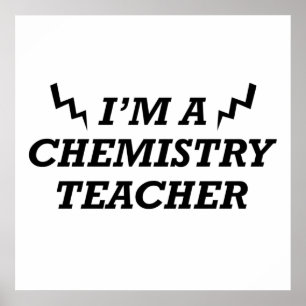 Poster Citations drôles sur le professeur de chimie