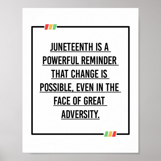 Poster Citations du 11° siècle, Liberté des Africains-Amé (Devant)