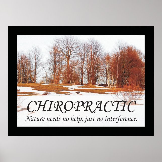 Poster Citations et déclarations de chiropratique Nature (Devant)