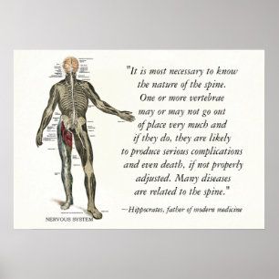 Poster Citations et déclarations de santé chiropratique