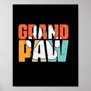 Poster Citations grand-père Chien de grand format