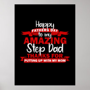 Poster Citations grand-père   Extraordinaire Step papa