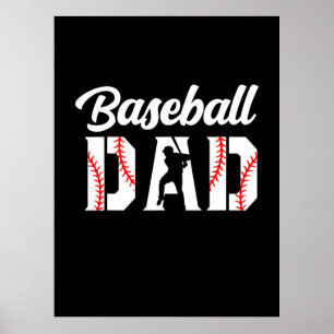 Poster Citations grand-père   Papa du baseball
