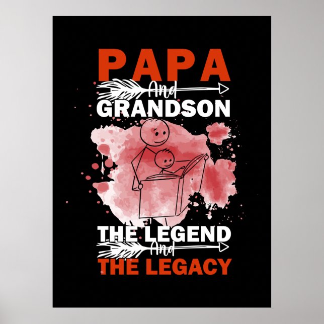 Poster Citations grand-père | Papa Et Grandson (Devant)