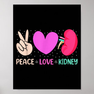 Poster Citations Infirmière Peace Love Nephrologie du rei