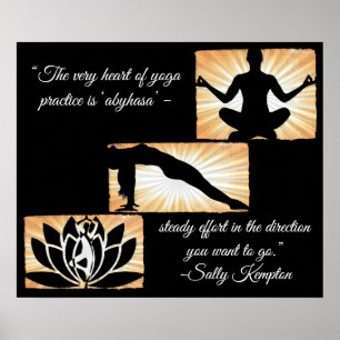 Poster citations inspirantes Méditation Yoga Nouvel Âge P