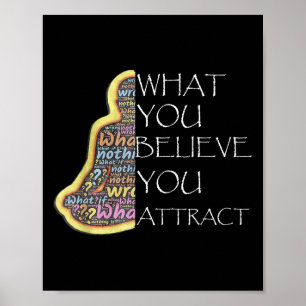 Poster Citations Inspirationnelles Ce Que Vous Croyez Att