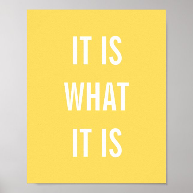 Poster Citations Inspirationnelles Citations Blanc Jaune  (Devant)