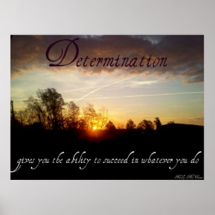 Poster Citations inspirées de détermination