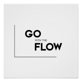 Poster Citations MODERNES : aller avec le flux