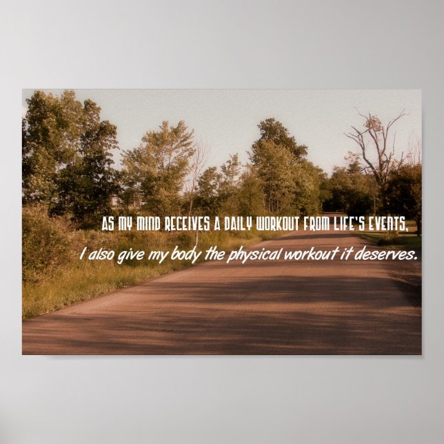 Poster Citations Motivationnelles Exercice—Exercice physi (Devant)