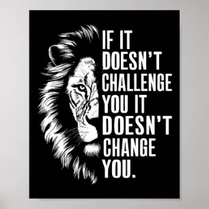 Poster Citations Motivationnelles Gym Si ça ne vous met p