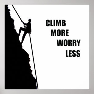 Poster citations motivationnelles pour grimpeurs