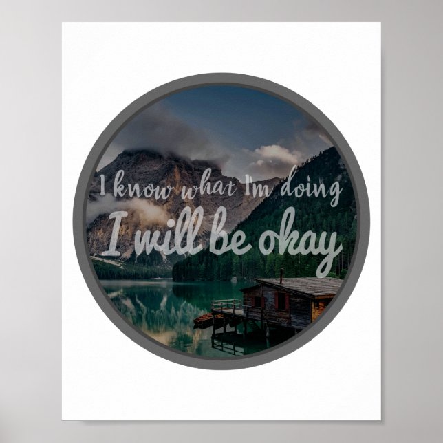 Poster citations motivationnelles pour les vidéos positiv (Devant)