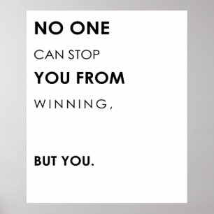 Poster Citations motivationnelles sur la réussite et la v
