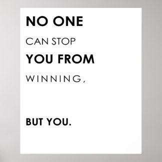 Poster Citations motivationnelles sur la réussite et la v