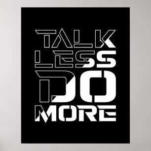 Poster Citez Moins Faites Plus Citation Motivante Inspira