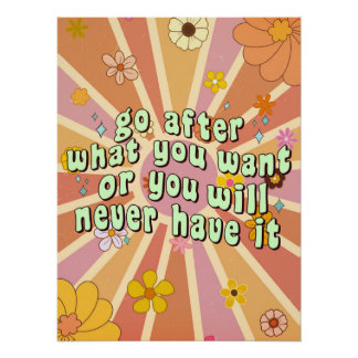 Poster Citez une citation inspirante pour aller après ce