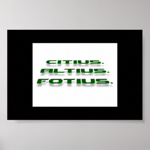 Poster Citius. Altius. Fortius