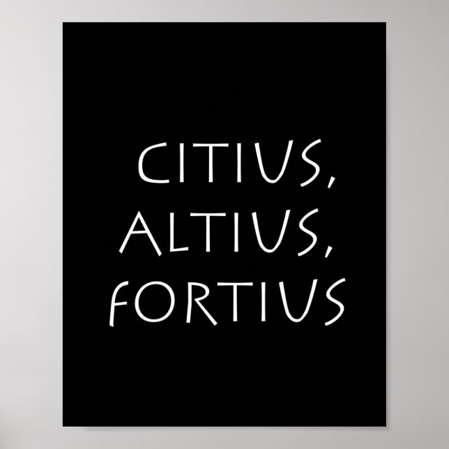 Poster Citius altius fortius (Devant)
